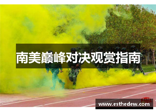 南美巅峰对决观赏指南