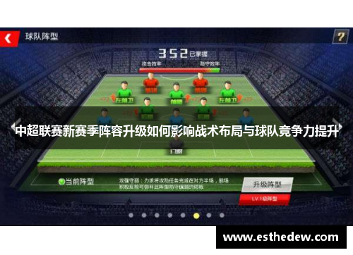 中超联赛新赛季阵容升级如何影响战术布局与球队竞争力提升